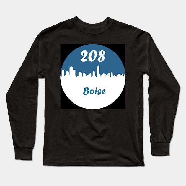 208 Long Sleeve T-Shirt by bestStickers